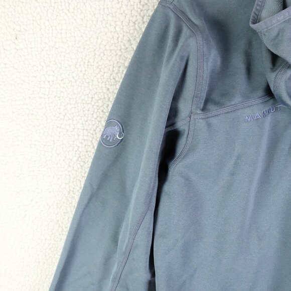 Mammut Jacket Womens Large Gray Full Zip Hooded Lightweight Zip Pockets Light - Picture 5 of 11